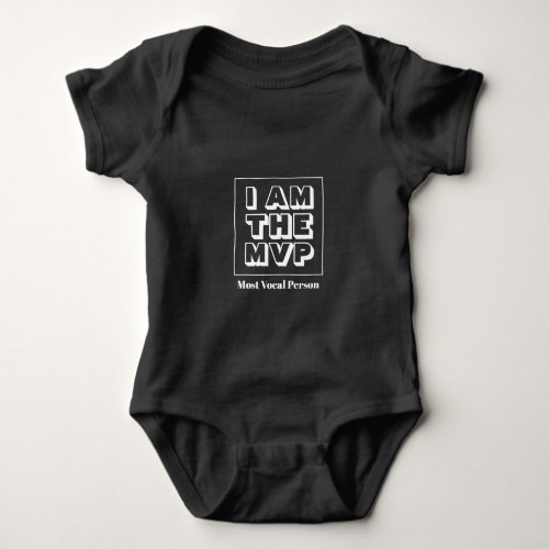 Personalized Most Vocal MVP Boy Baby Bodysuit