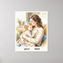 Personalized Mother and Daughter Hug