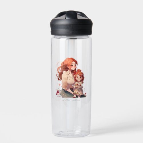 Personalized Mother and Daughter Water Bottle