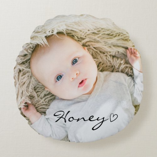 personalized Mother day gift Custom MOM gift idea Round Pillow