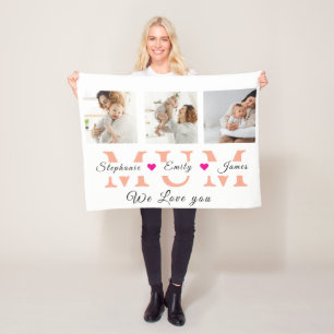 Personalized Mother Gifts Birthday Gift for Mom Fleece Blanket