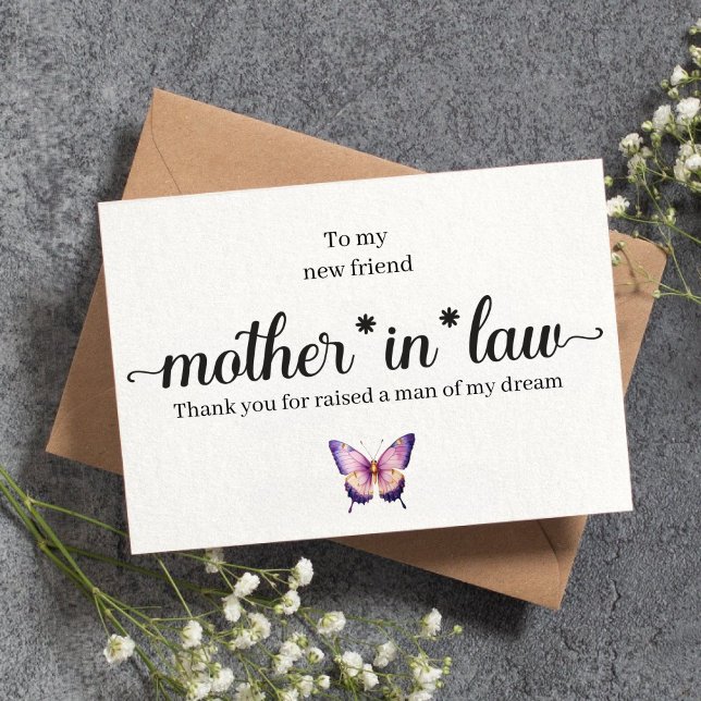 Personalized Mother in law from the Bride Card  (Creator Uploaded)