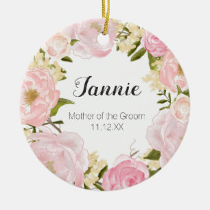 Personalized Mother of bride Christmas Ornament