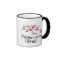Personalized mother of the bride birds wedding mug