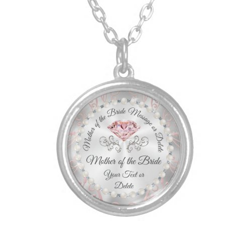 Personalized Mother of the Bride Necklace Gift