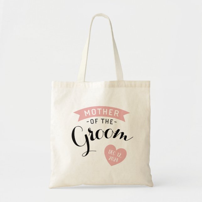 Personalized Mother of the Groom Tote Bag (Front)