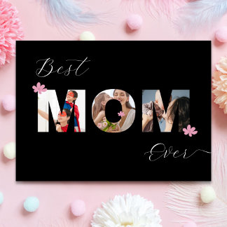 Personalized Mother’s Day Best MOM Ever Photo Card