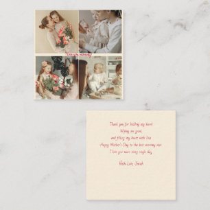 Personalized Mother’s Day Photo Collage Flat Note Card