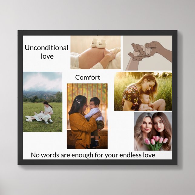 Personalized Mother’s Day Photo Frame Framed Art (Framed Front)