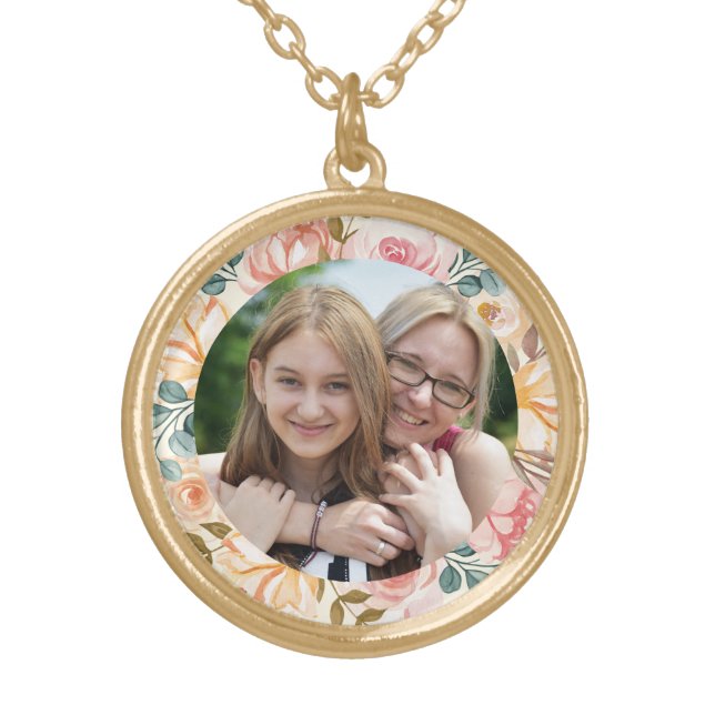 Personalized Mother’s Day Photo Necklace (Front)