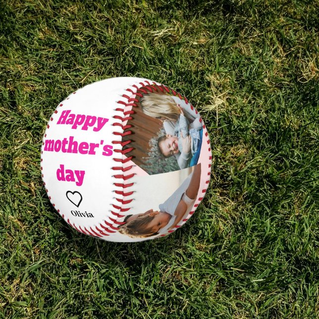 Personalized Mother's Day Baseball with Photos  (Creator Uploaded)
