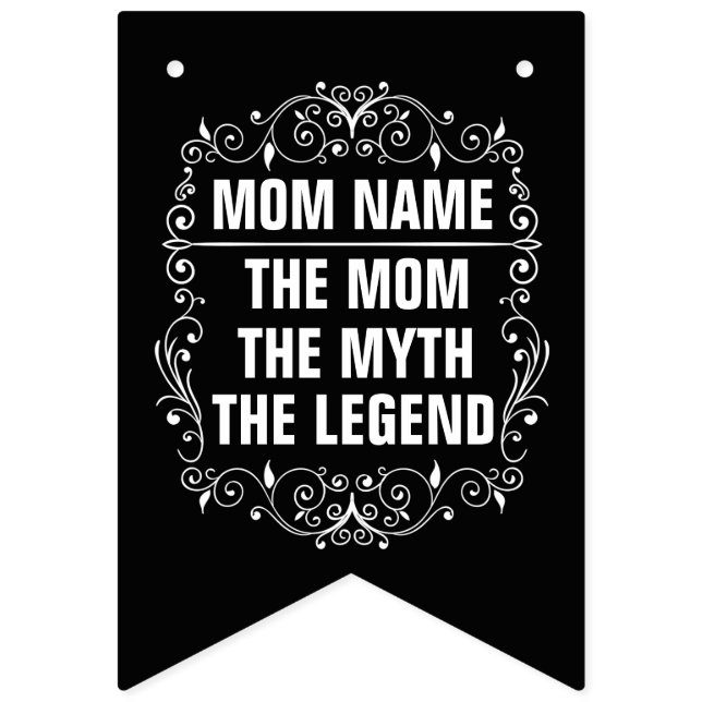 Personalized Mothers day Bunting Flags (First Flag)