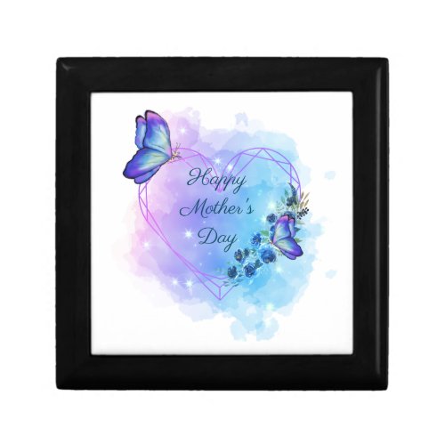 Personalized Mothers Day Butterfly Floral  Gift Box