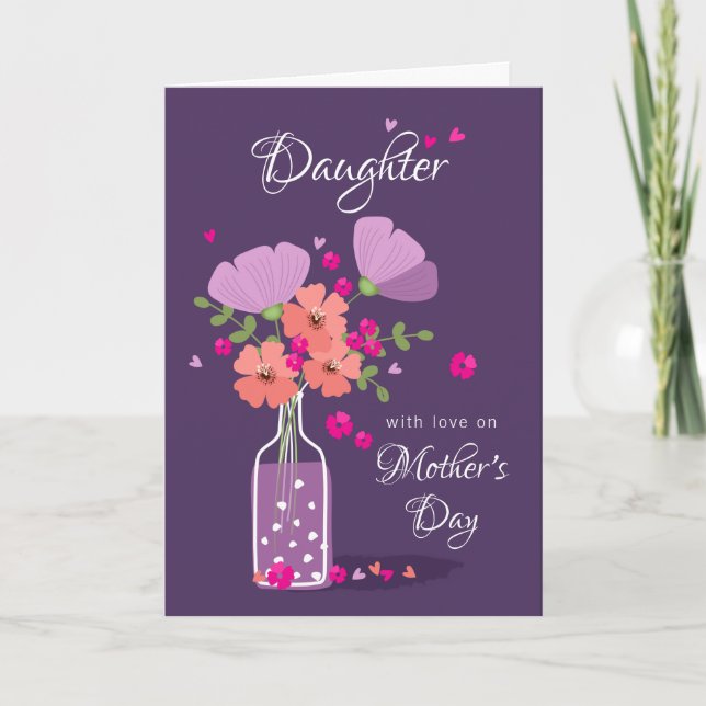 Personalized Mother's Day Card For Daughter (Front)