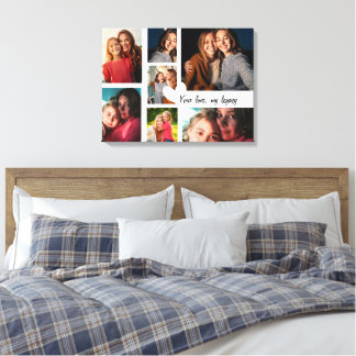 Personalized Mother's Day Custom Photo Collage  Canvas Print