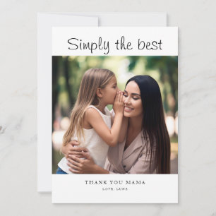 Personalized Mother's Day Custom Photo Holiday  Card