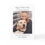 Personalized Mother's Day Dog Mom Pet Photo Holiday Card Personalized Mother's Day Dog Mom Pet Photo Holiday Card