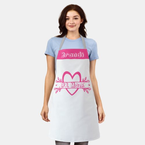 Personalized Mothers Day Gift Aprons Custom Name Apron