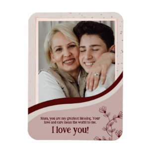 Personalized Mother's Day Gift Custom Photo & Name Magnet