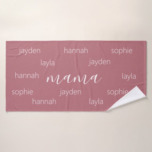Personalized Mothers day gift for Mom Bath Towel (Bath Towel)
