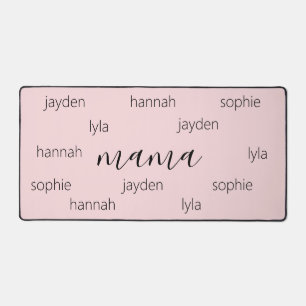 Personalized Mothers day gift for Mom Desk Mat