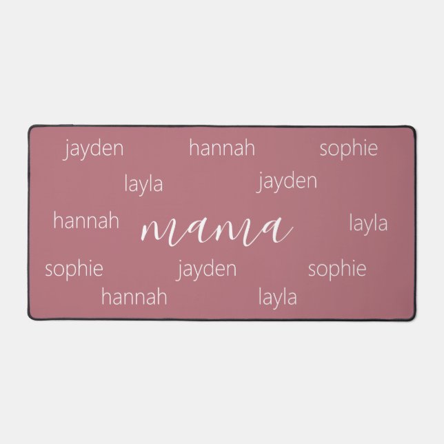 Personalized Mothers day gift for Mom Desk Mat (Front)