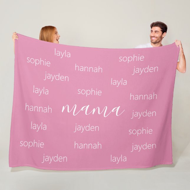Personalized Mothers day gift for Mom Fleece Blanket (In Situ)