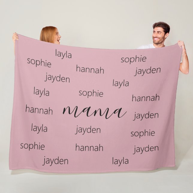 Personalized Mothers day gift for Mom Fleece Blanket (In Situ)