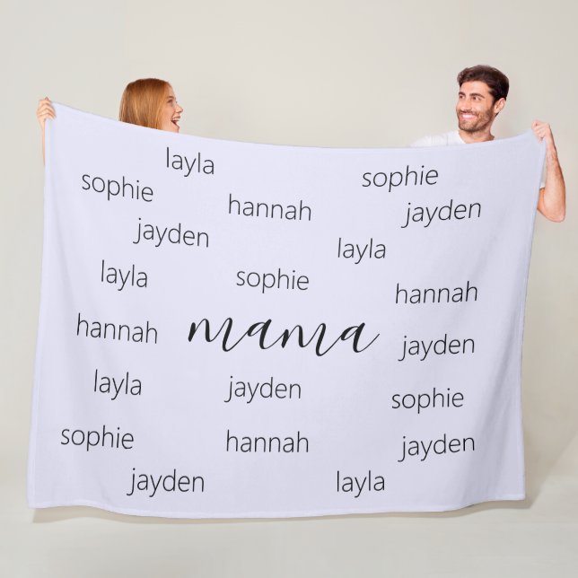 Personalized Mothers day gift for Mom Fleece Blanket (In Situ)
