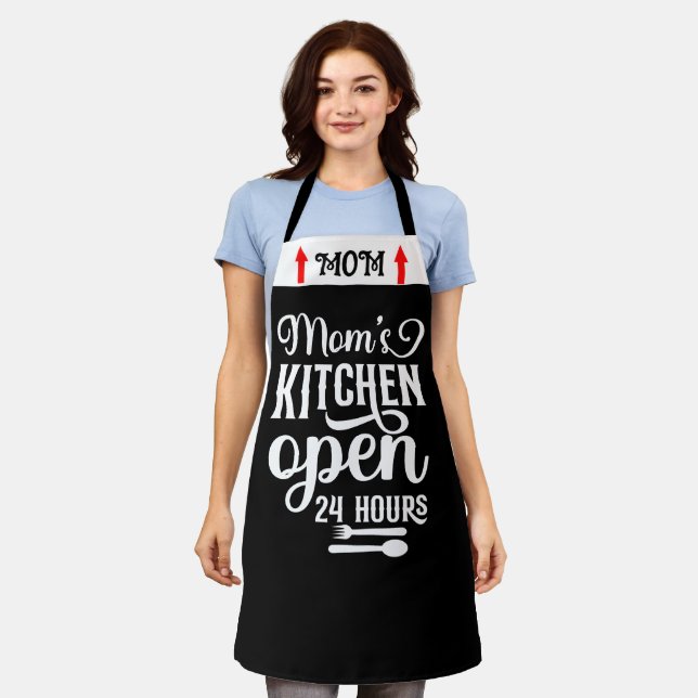 Personalized Mothers Day Gift Unique Kitchen Apron (Worn)