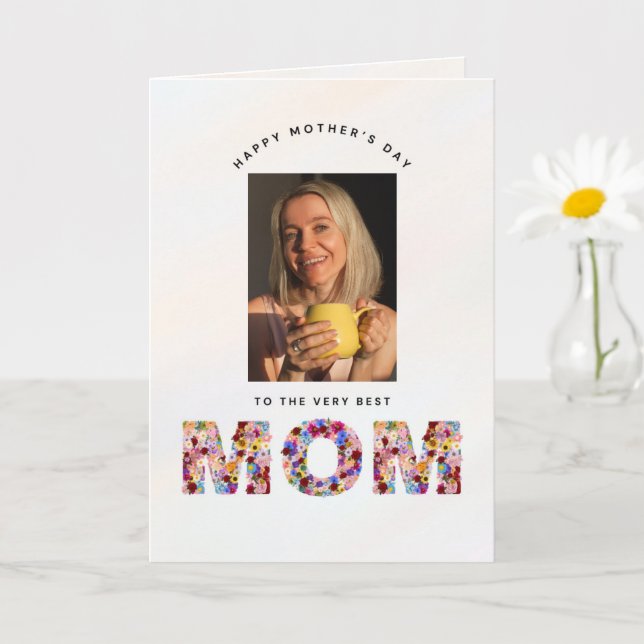 Personalized Mother's Day Greeting Photo Card (Small Plant)