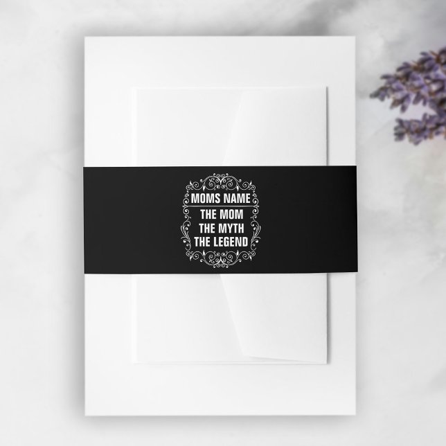 Personalized Mothers day Invitation Belly Band (Creator Uploaded)