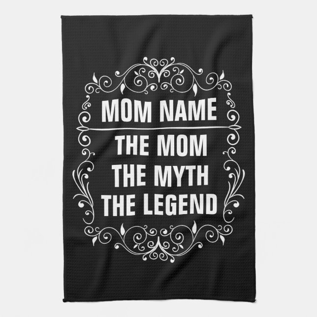Personalized Mothers day Kitchen Towel (Vertical)