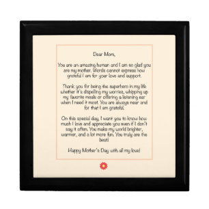 Personalized Mother's Day Letter Gift Box