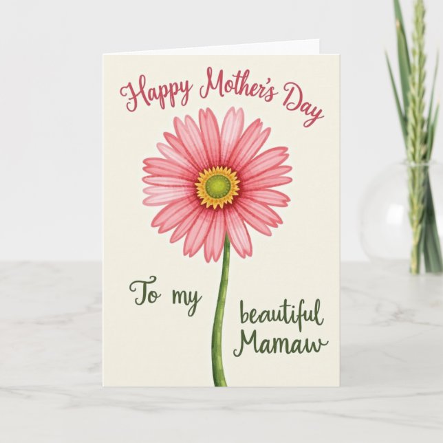 Personalized Mothers Day Love Card (Front)