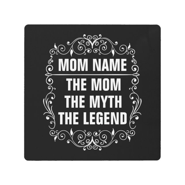 Personalized Mothers day Metal Print (Front)