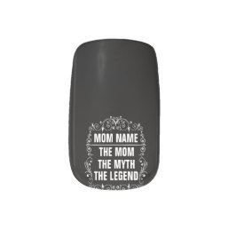 Personalized Mothers day Minx Nail Art