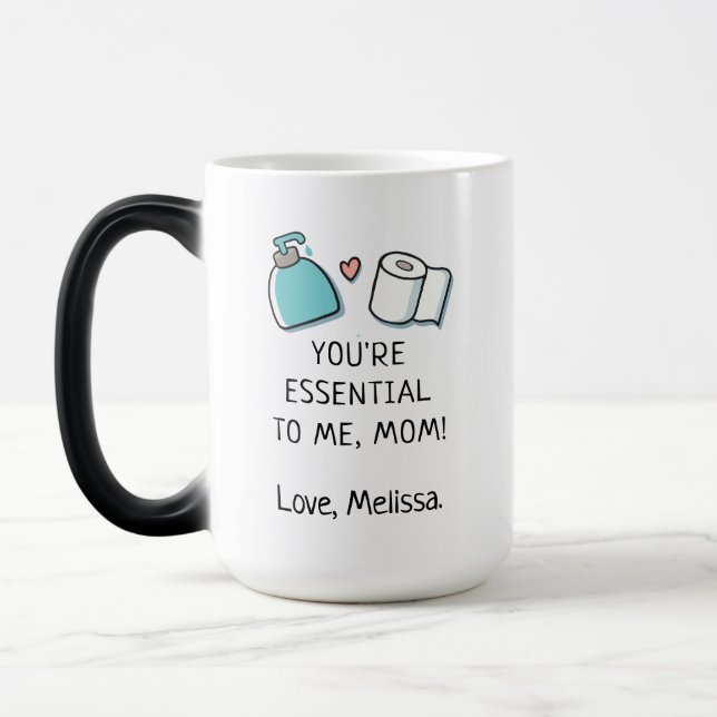 Personalized Mothers Day Pandemic Year Color Morph Mug (Left)