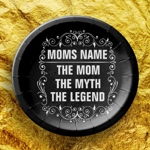 Personalized Mothers day Paper Plates