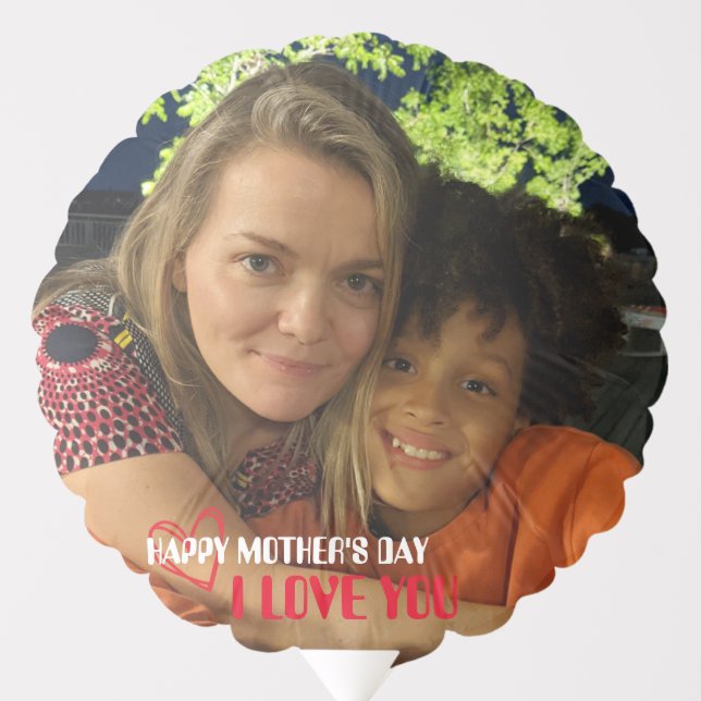 Personalized Mother's Day Photo  Balloon (Front)