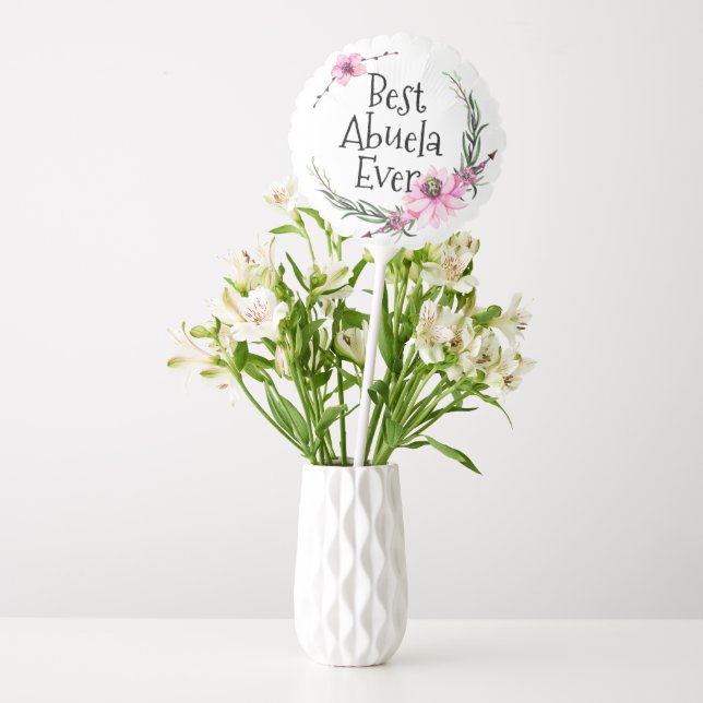 Personalized Mother's Day Photo Balloon Abuela (Vase)