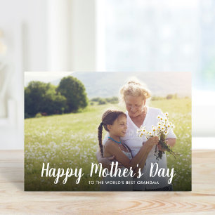 Personalized Mother's Day Photo Card for Grandma