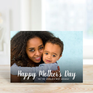 Personalized Mother's Day Photo Card for Mom