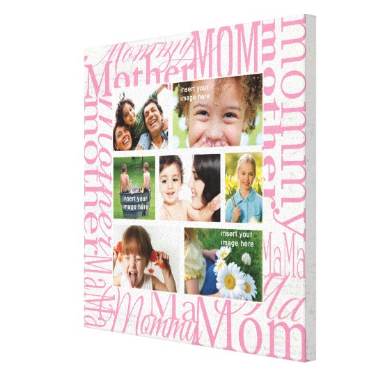 Personalized Mother's Day Photo Collage Canvas Print Zazzle