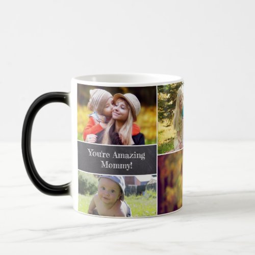 Personalized Mothers day Photo collage Magic Mug