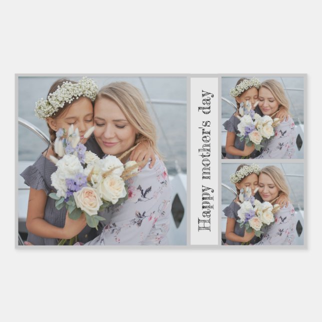 Personalized Mother's Day Photo Collage Stickers (Front)