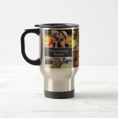 Personalized Mothers day Photo collage Travel Mug