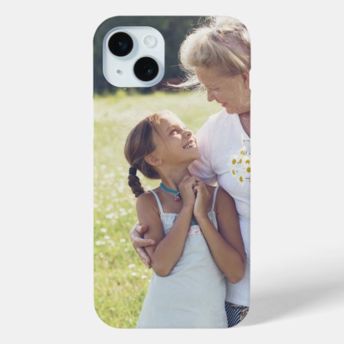 Personalized Mothers Day Photo Gift for Grandma iPhone 15 Plus Case