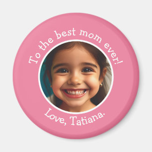 Personalized Mother's Day Photo Name Keepsake Magnet
