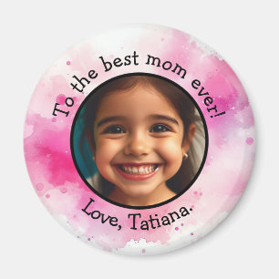 Personalized Mother's Day Photo Name Keepsake Magnet